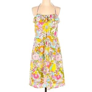 Liberty Of London For Target Floral Strapless Halter Dress Size L